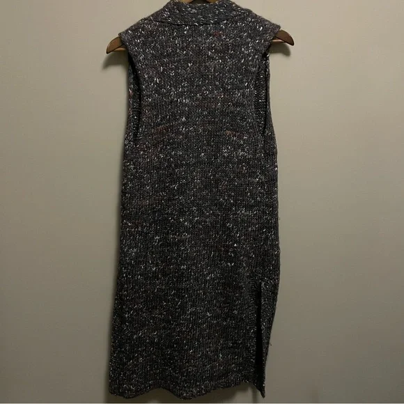 Aritzia Wilfred Dunkirk Wool Alpaca Silk Knit Cardigan Vest Size S Brown - Picture 9 of 11